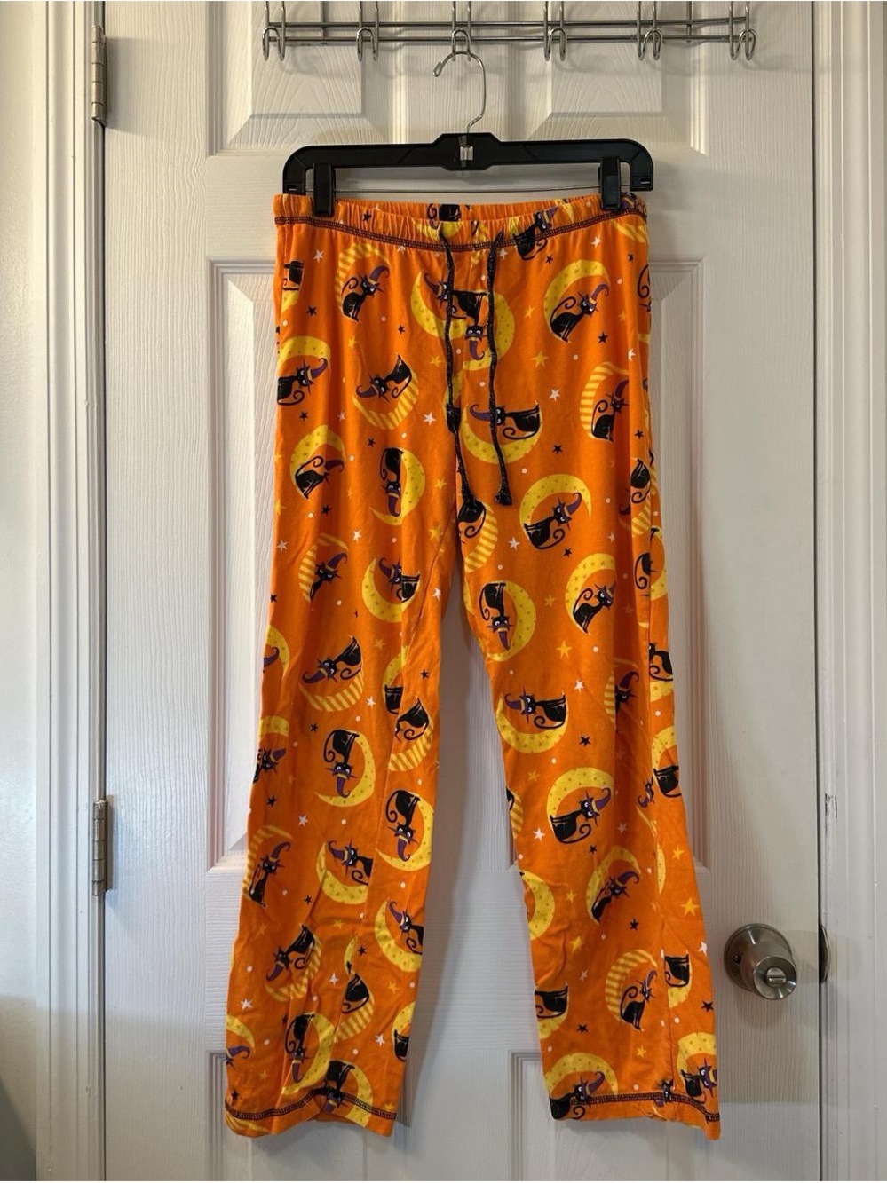 Orange and black Halloween Cat Loungewear/Pajama Pants